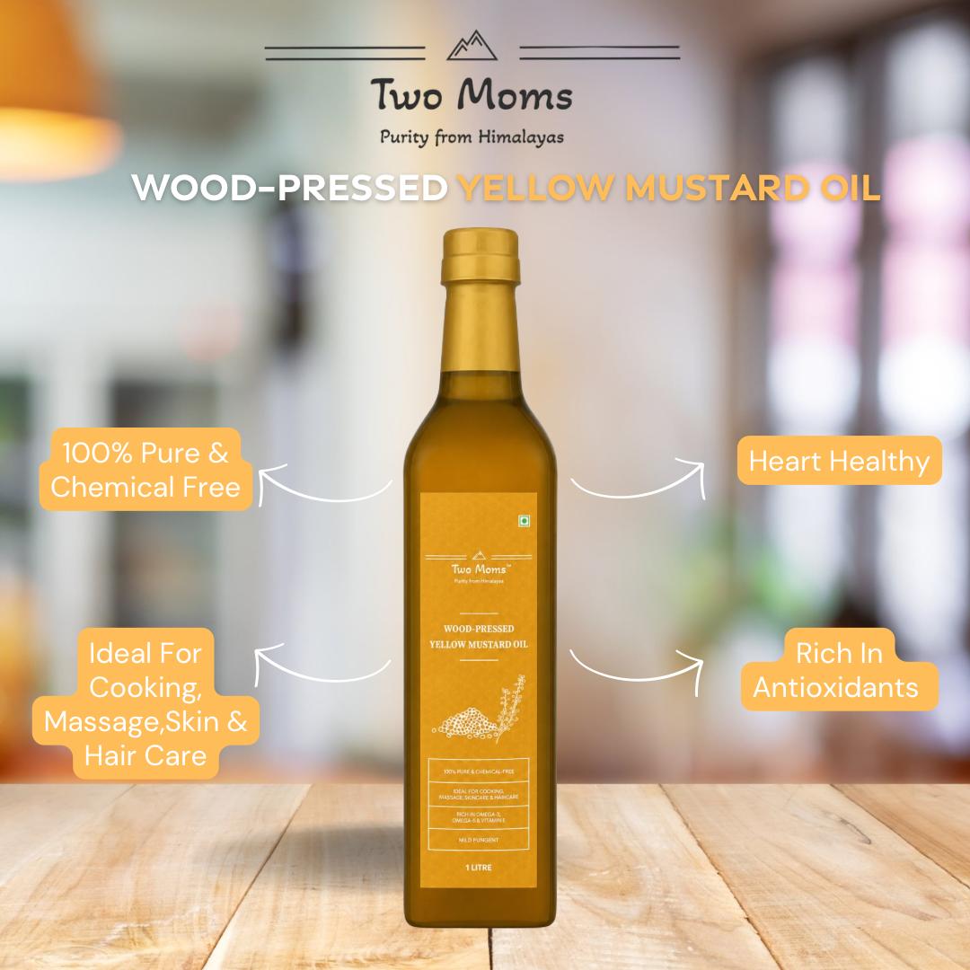 Wood-Pressed Yellow Mustard Oil 1L - Image 3