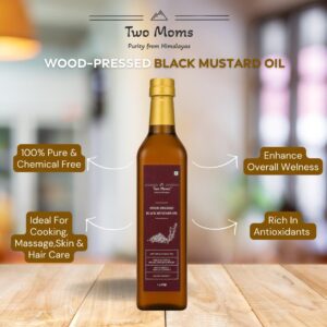 Wood-Pressed Black Mustard Oil-1L