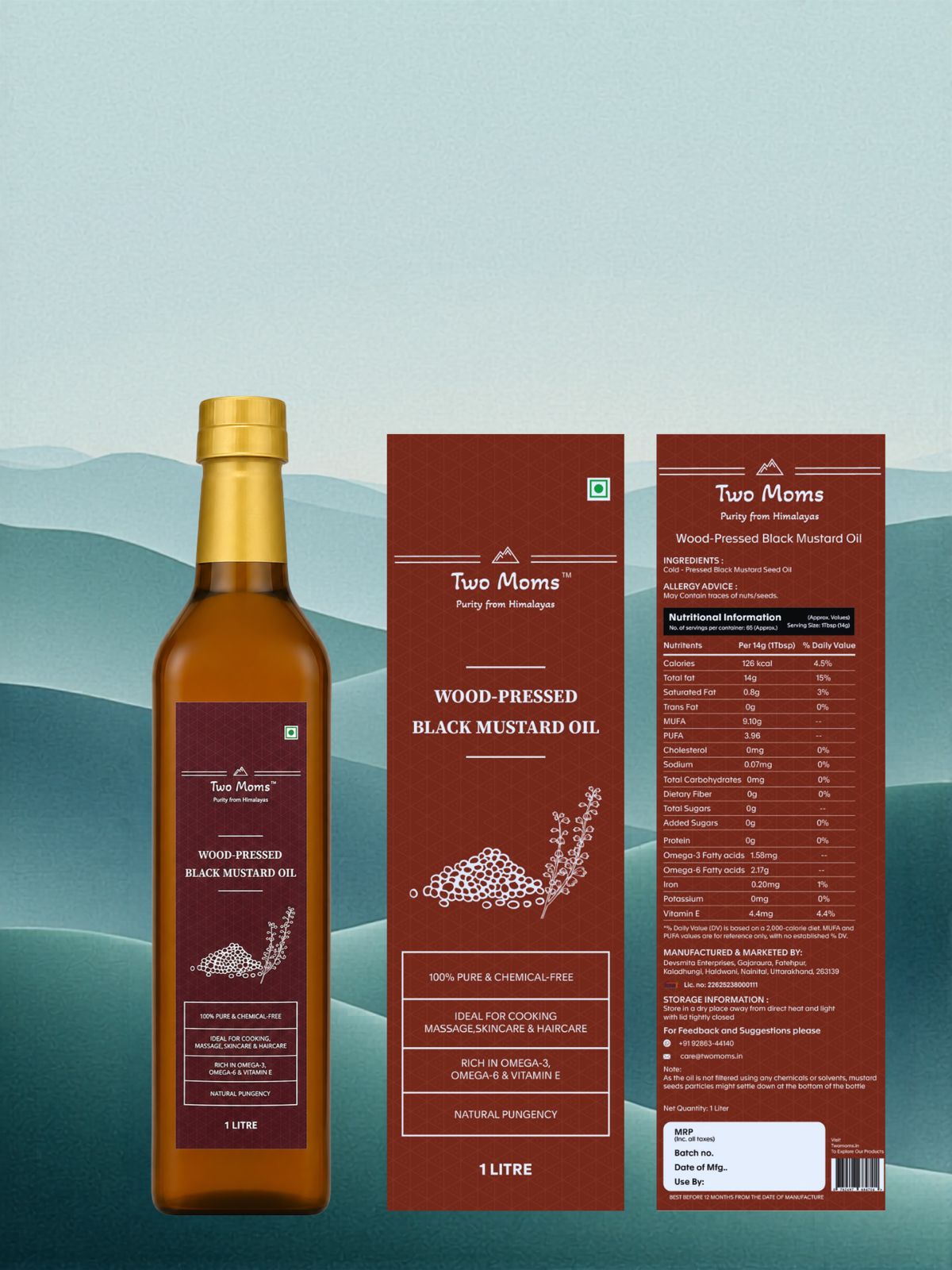 Wood-Pressed Black Mustard Oil-1L - Image 5