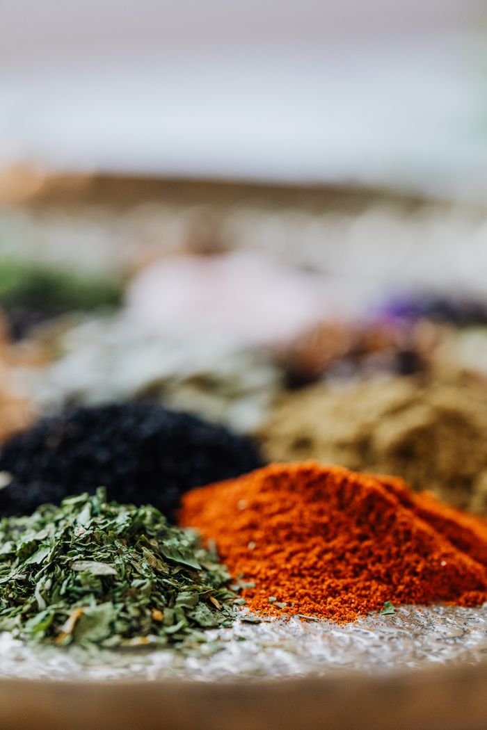 The Art of Drawing Readers In: Your attractive post title goes here Colorful close-up of assorted spices and herbs, ideal for culinary themes.