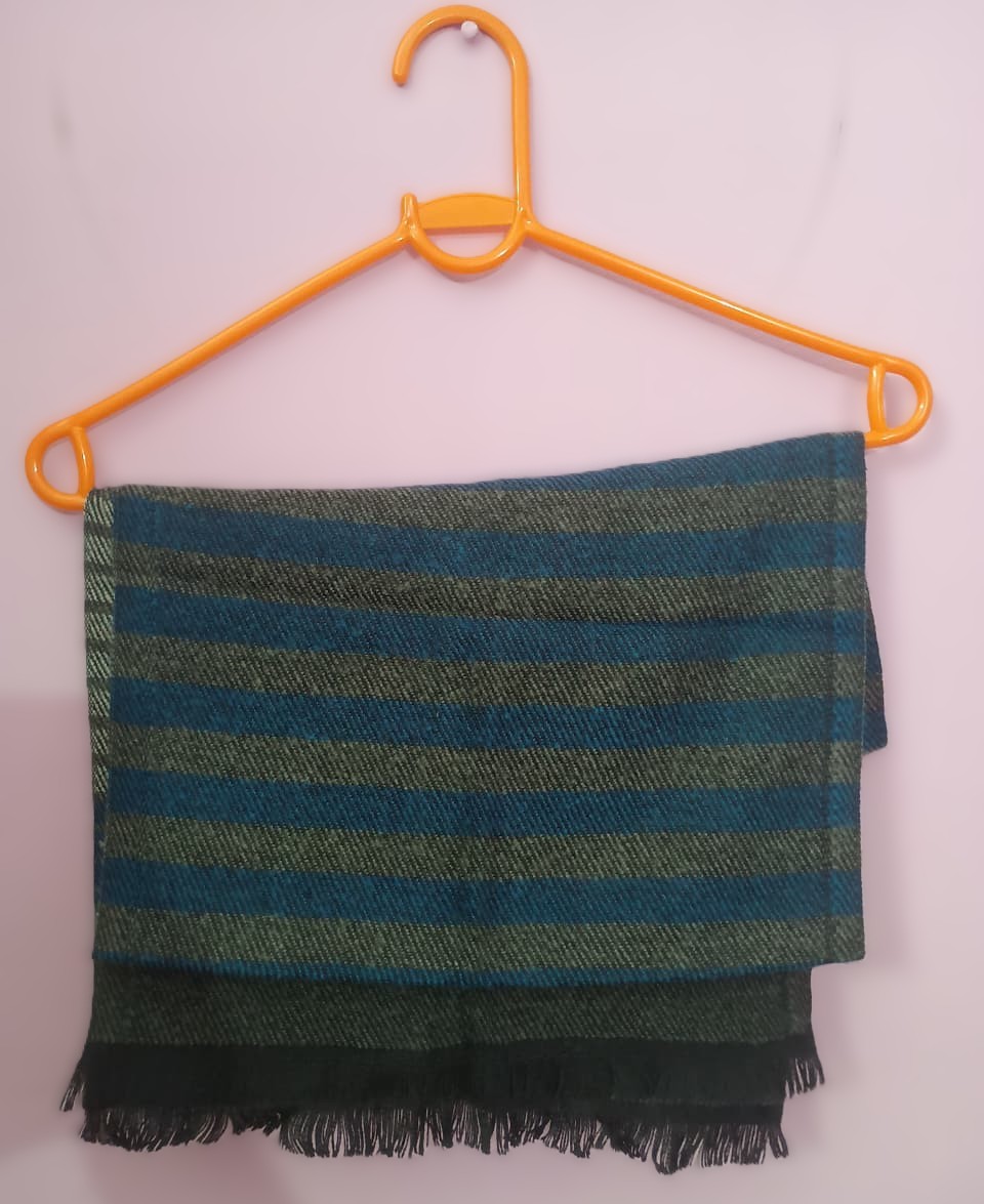 Handloom Woolen Muffler - Premium Striped Winter ScarfShort Description